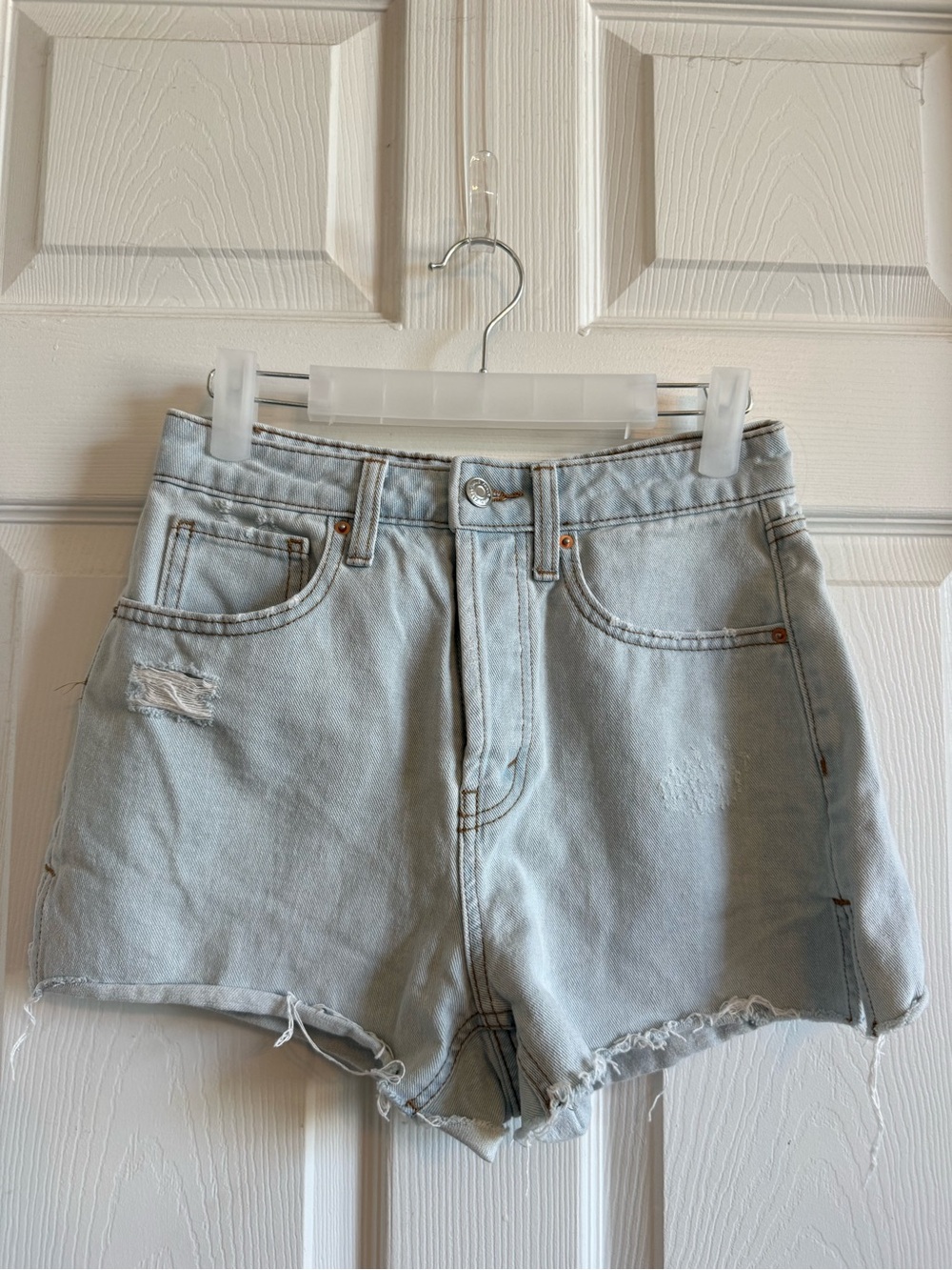 WILD FABLED SZ 0 Light Wash High-Rise Denim Shorts - Casual Everyday